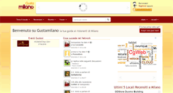 Desktop Screenshot of gustamilano.it